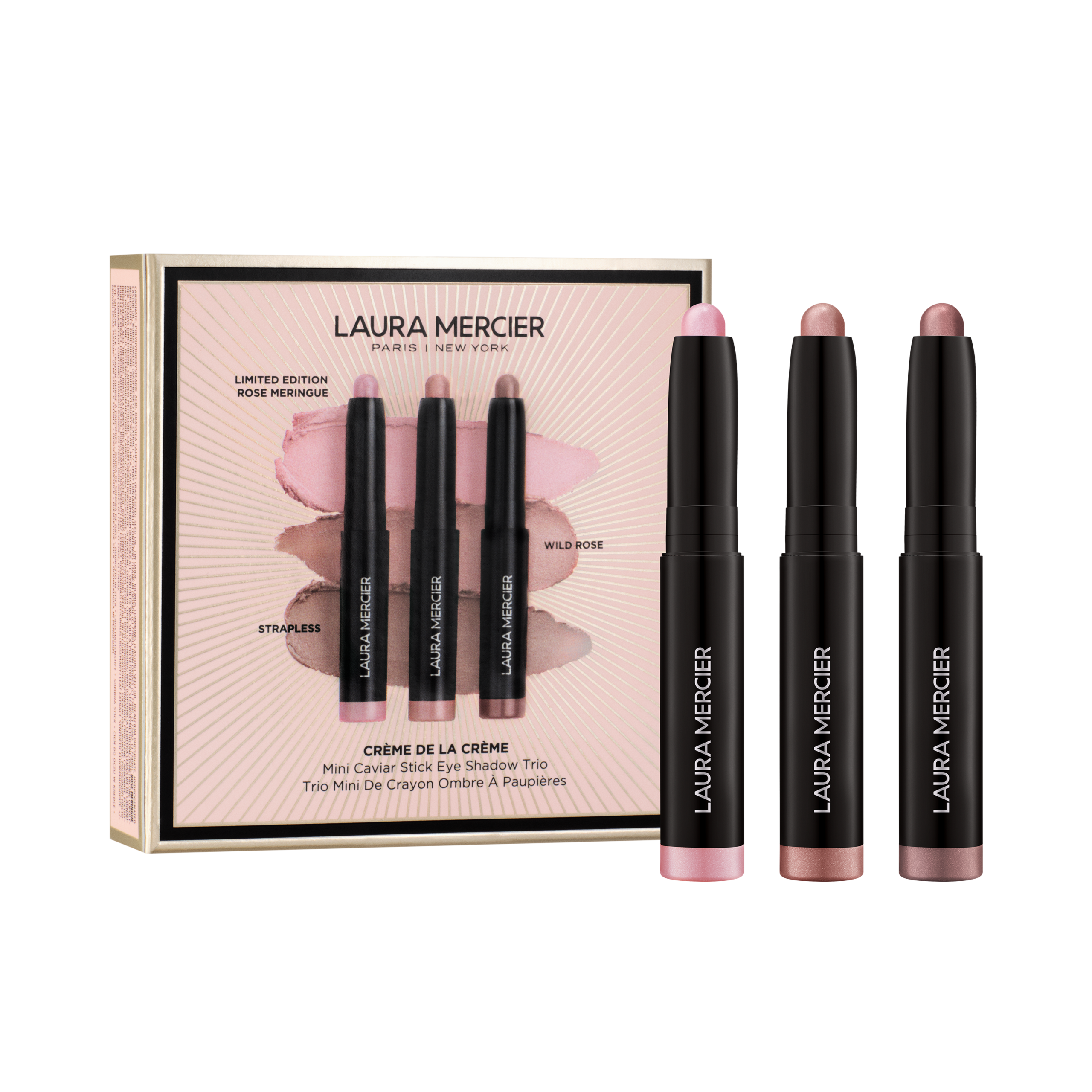 Cr??me de la Cr??me Mini Caviar Stick Eye Shadow Trio