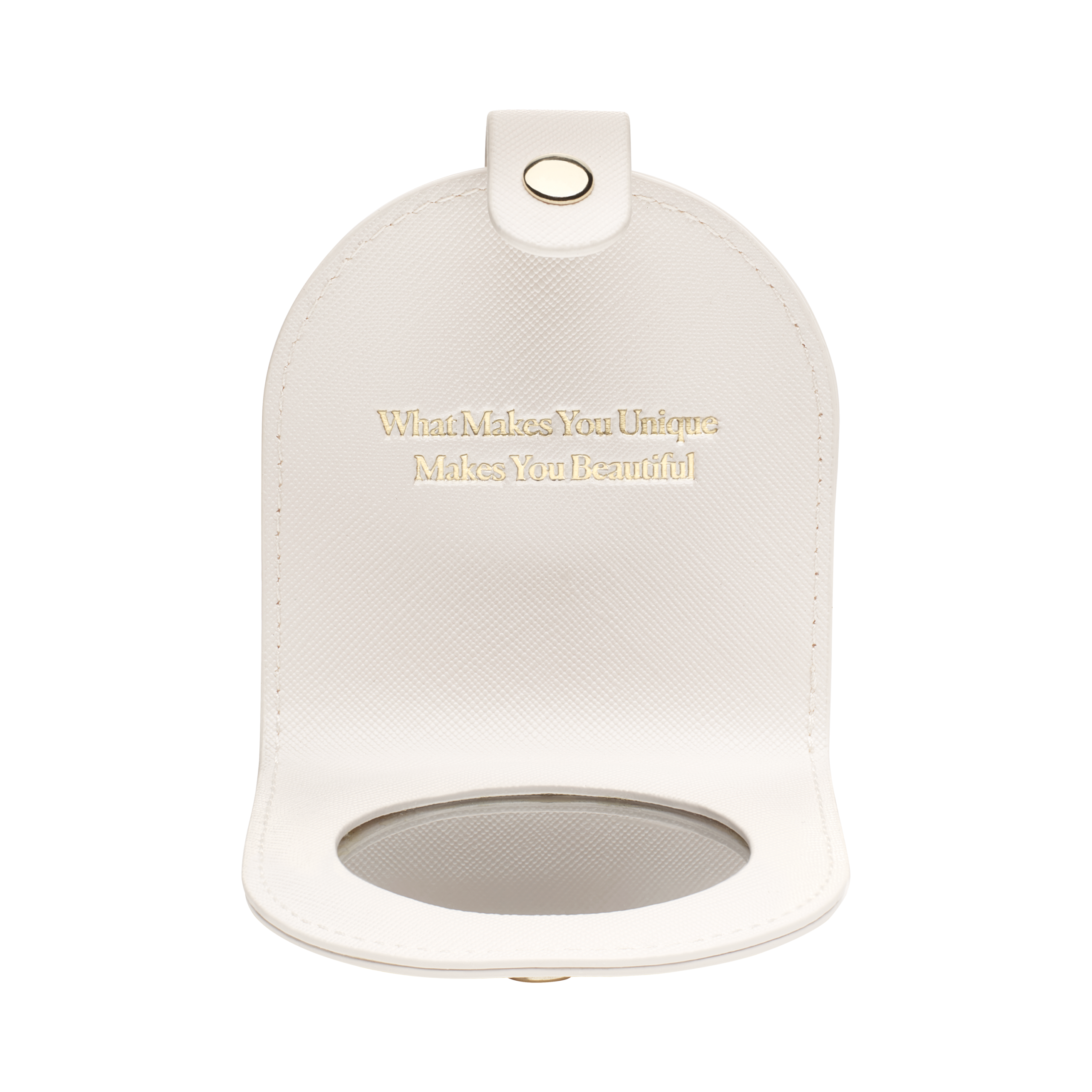 Cream Compact Mirror